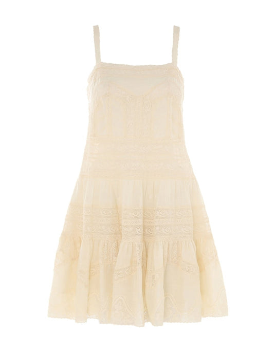 Halliday Lace Trim Short Dress