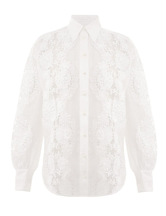 Halliday Lace Flower Shirt